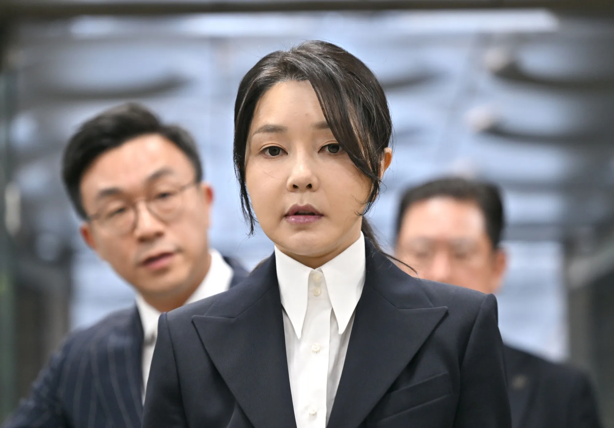 Kim Keon Hee at a Seoul Central District Court in August.
