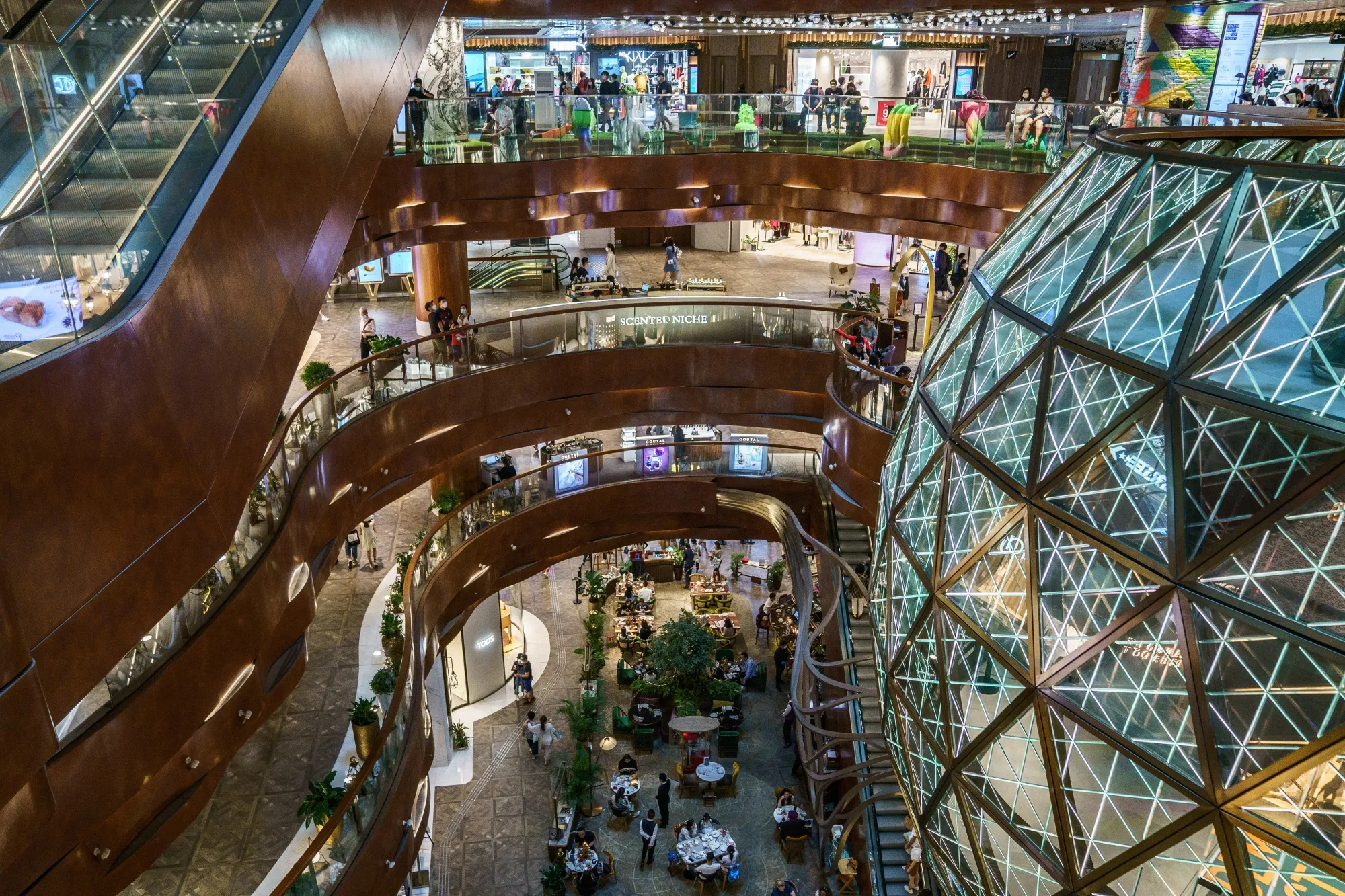 Shoppers At K11 Musea Mall As Hong Kong Retail Sales End Two-Year Losing Streak With 30% Gain