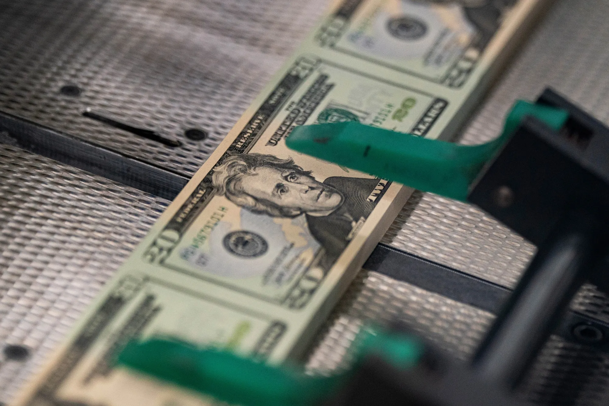 Bills at the US Bureau of Engraving and Printing in Washington, DC, May 21, 2024.&nbsp;