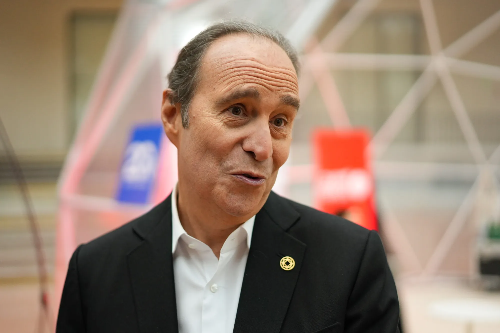 Xavier Niel at the AI Action summit in Paris.