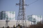 Unit 6, left, and Unit 5 reactor buildings at the Fukushima Dai-ichi nuclear power plant in Fukushima prefecture.
