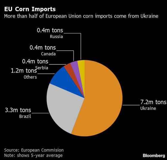 European Farmers Turn to GM Feed to Replace Corn From Ukraine