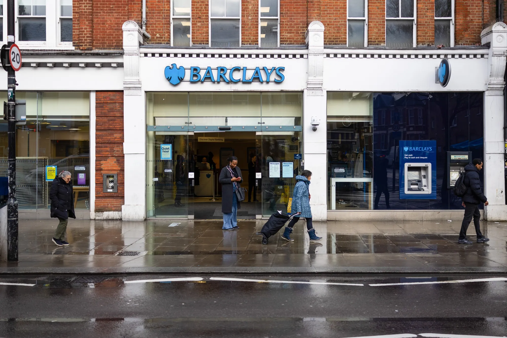 A Barclays branch in London.