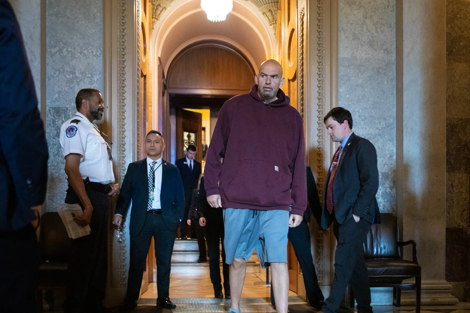 why does john fetterman dress casual