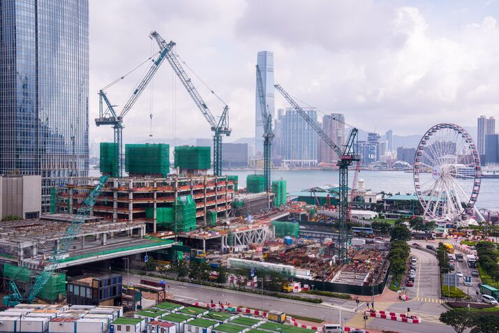 Financial District in Hong Kong
