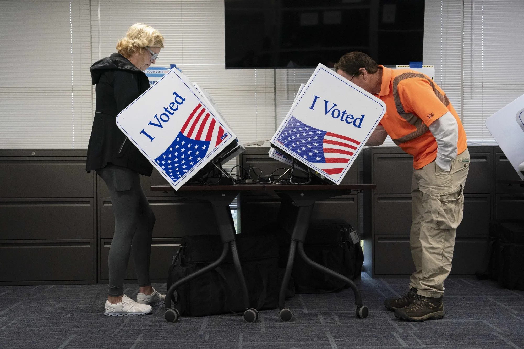 Voters cast their ballots&nbsp;in Charleston, South Carolina.