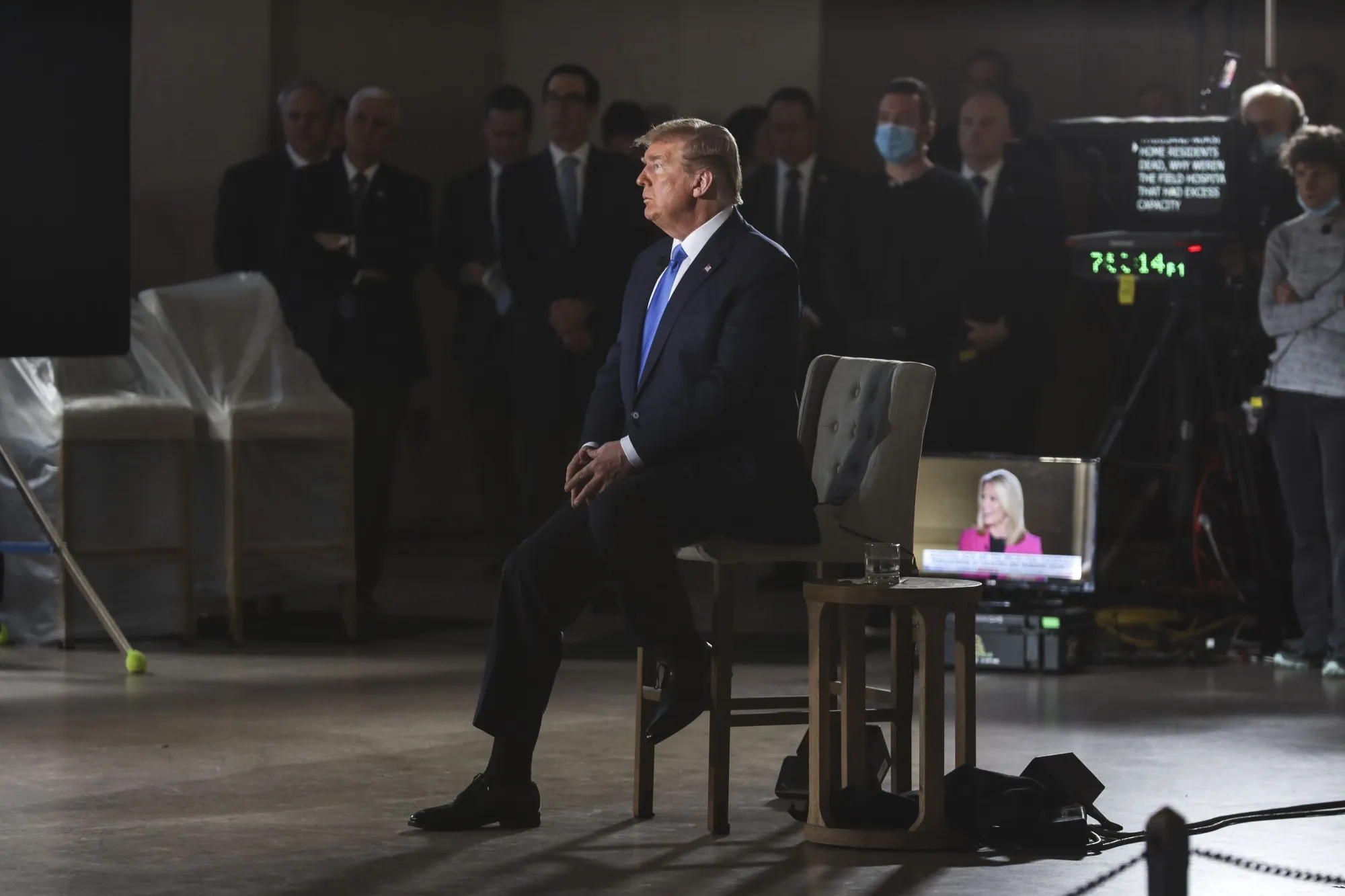 Donald Trump attends&nbsp;a Fox News town hall at the Lincoln Memorial in Washington, D.C., U.S., on&nbsp;May 3.