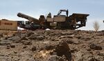 Machines are seen at the Tambao manganese mine in Burkina Faso, in 2015.