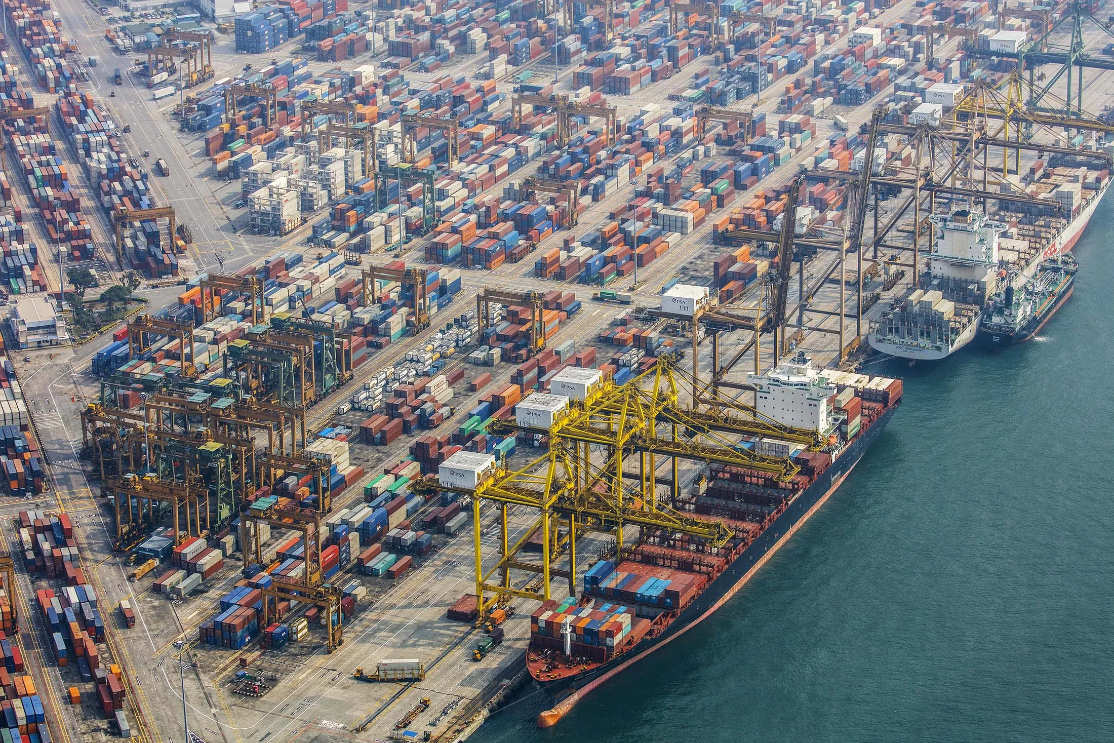 Aerials Of The Lion City As Gross Domestic Product Contracts Most Since 2012