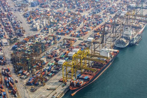 Aerials Of The Lion City As Gross Domestic Product Contracts Most Since 2012