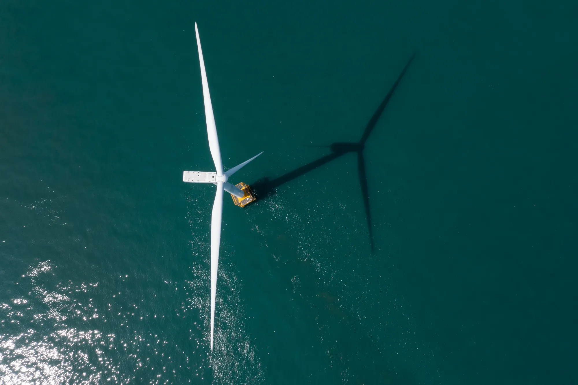 An offshoire wind turbine.