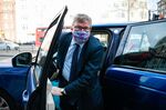 Crispin Odey arrives at Westminster Magistrates' Court in London, on March 11.