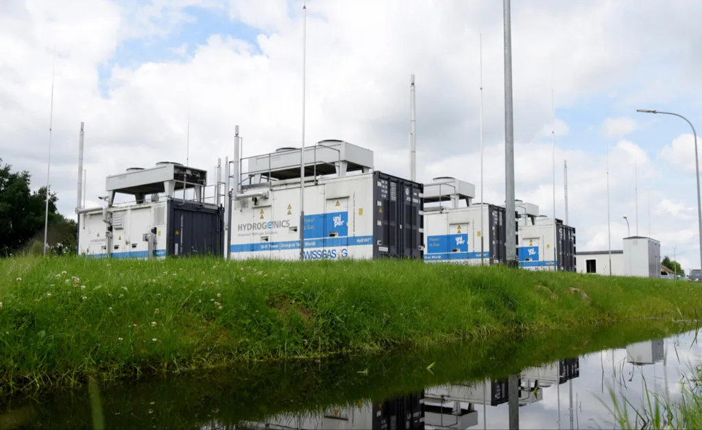 Uniper’s green hydrogen facility in Falkenhagen, in Germany.