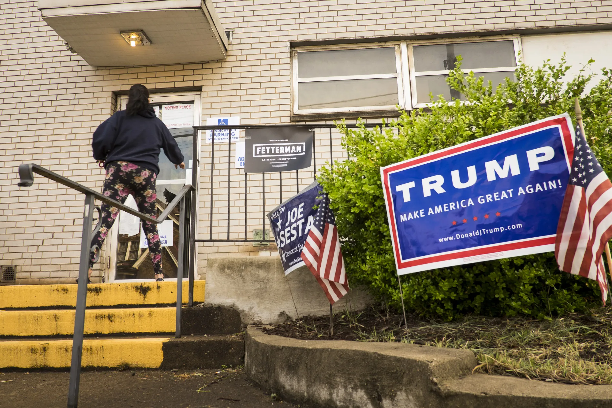 Voters Cast Their Ballot In The Pennsylvania Presidential Primary Election