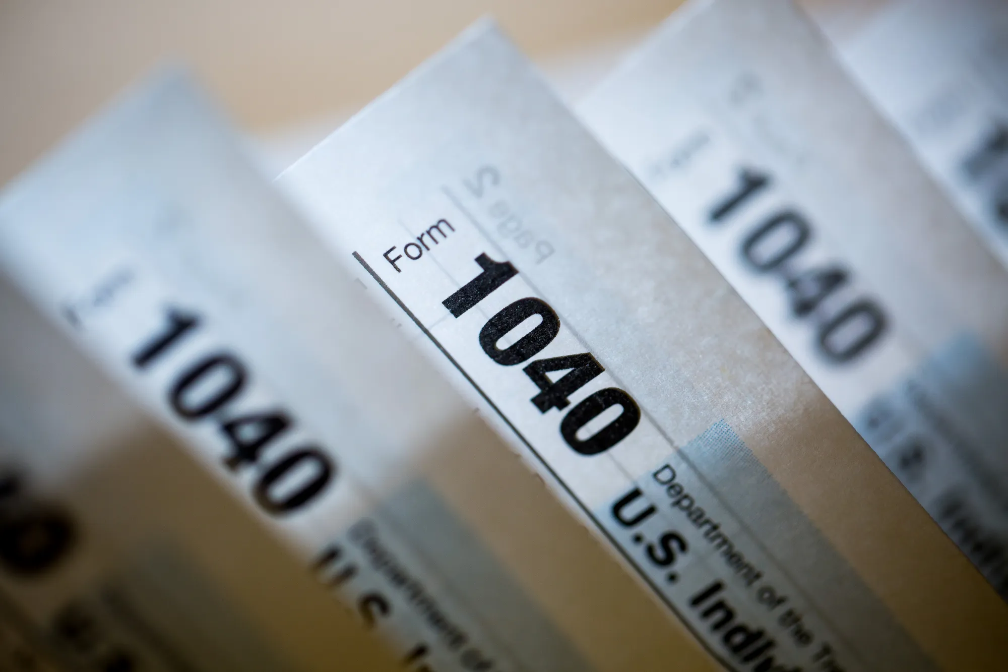 U.S. Department of the Treasury Internal Revenue Service (IRS) 1040 Individual Income Tax forms.