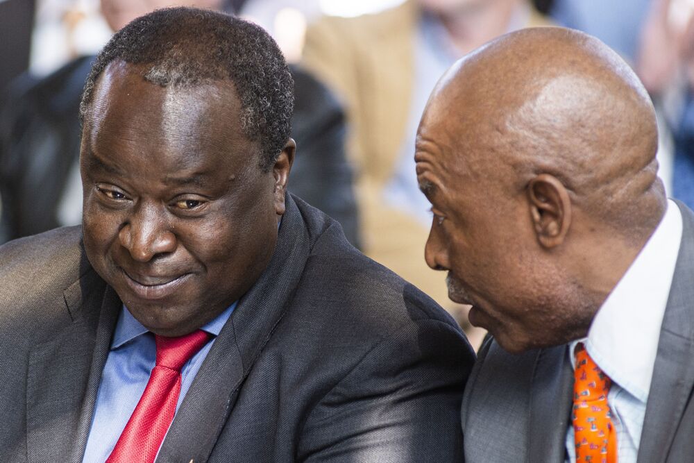 South Africa S Top Two Finance Chiefs Vow Respect Over Lunch