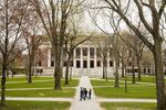 Harvard University campus in Cambridge, Mass.