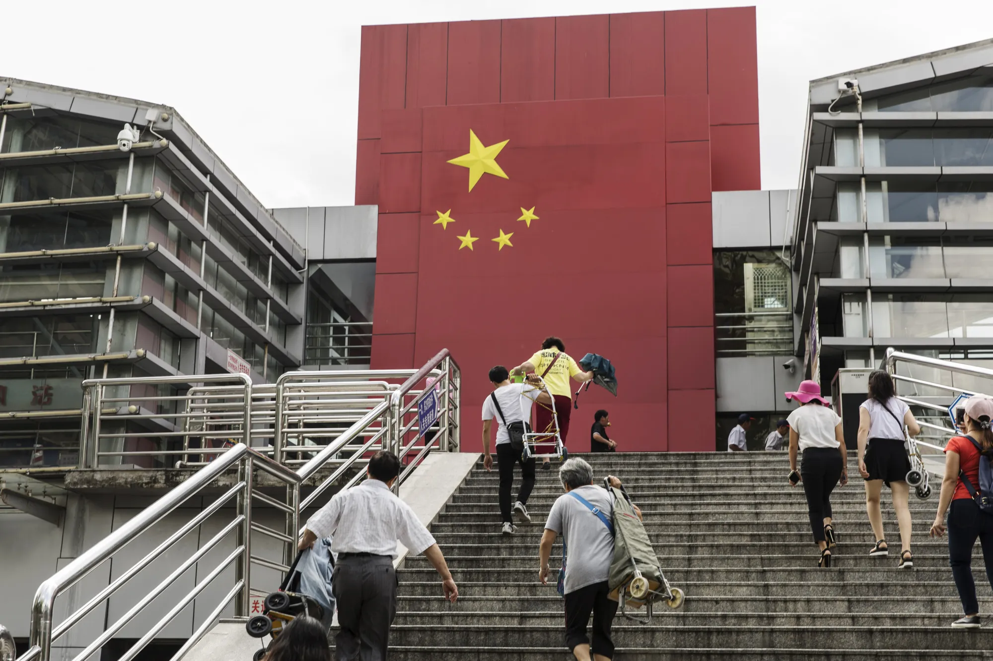 A border crossing facility in the Sha Tou Jiao Port of Shenzhen.