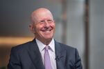 David Solomon, chief executive officer of Goldman Sachs Group Inc., during an interview for an episode of "The David Rubenstein Show: Peer-to-Peer Conversations" in New York, US, on Tuesday, Aug. 6, 2024. Goldman shares have rallied 31% this year to a fresh record high, bolstered by strong trading revenues and banking fees.