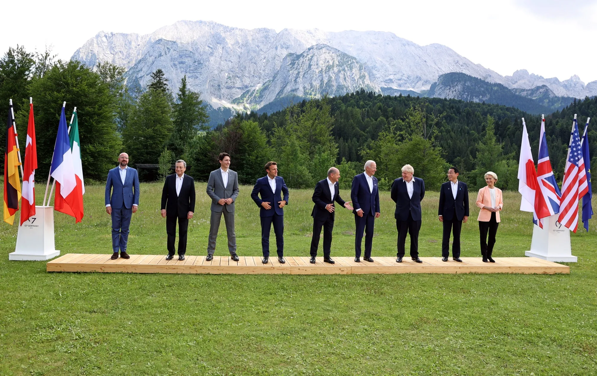 G-7 leaders in Elmau, Germany.