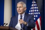Anthony Fauci, director of the National Institute of Allergy and Infectious Diseases, speaks during a news conference in the James S. Brady Press Briefing Room at the White House in Washington, D.C., U.S., on Wednesday, Dec. 1, 2021. 