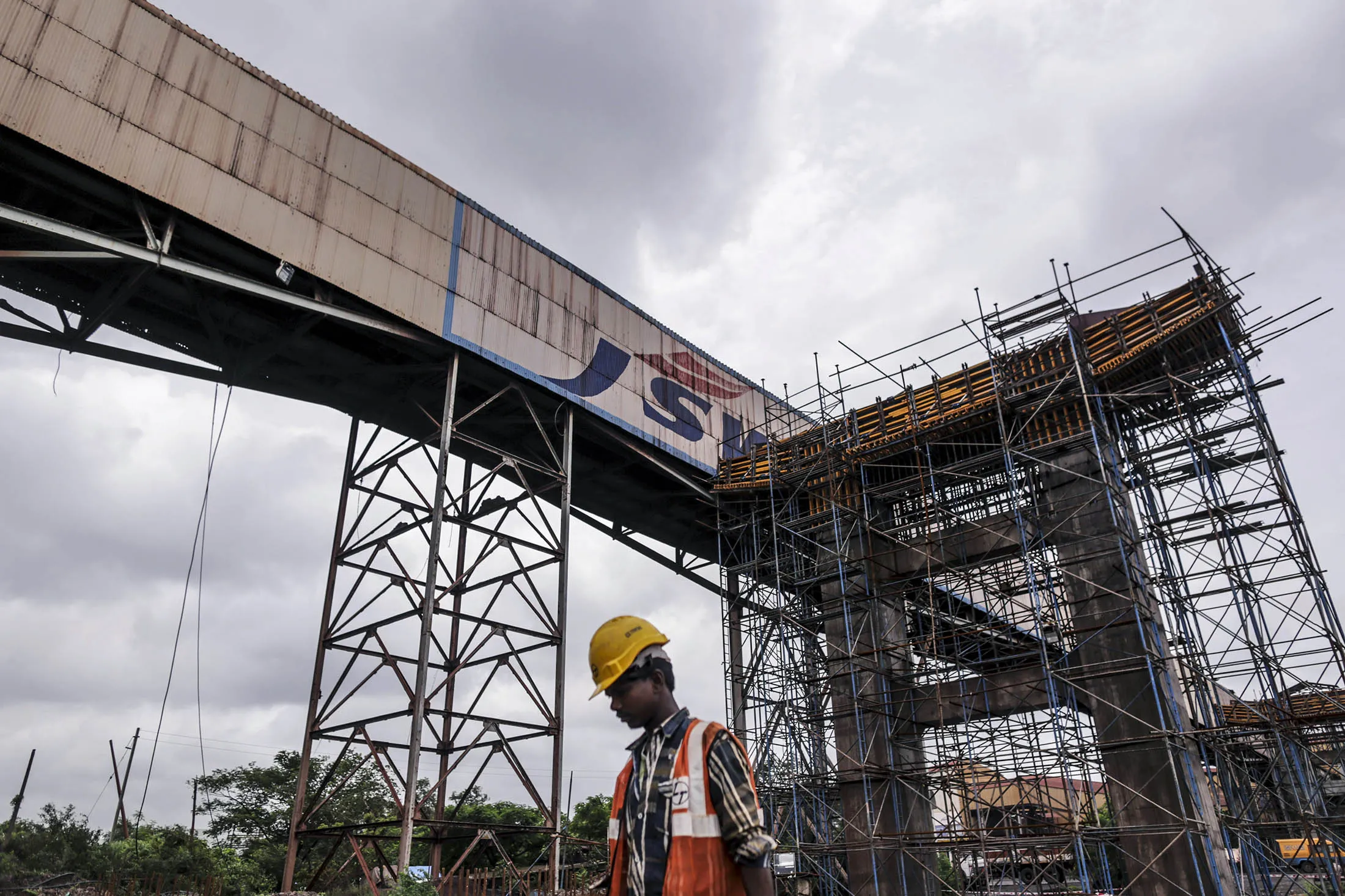 A JSW Steel manufacturing facility in Maharashtra, India.
