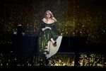 Adele performs on stage on February 2022 in London.