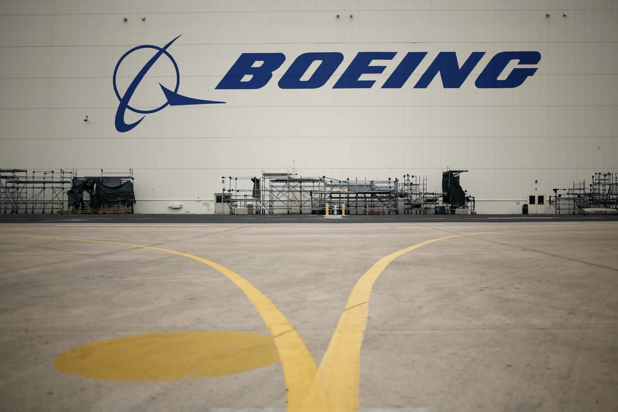 A Boeing hangar&nbsp;in San Antonio.