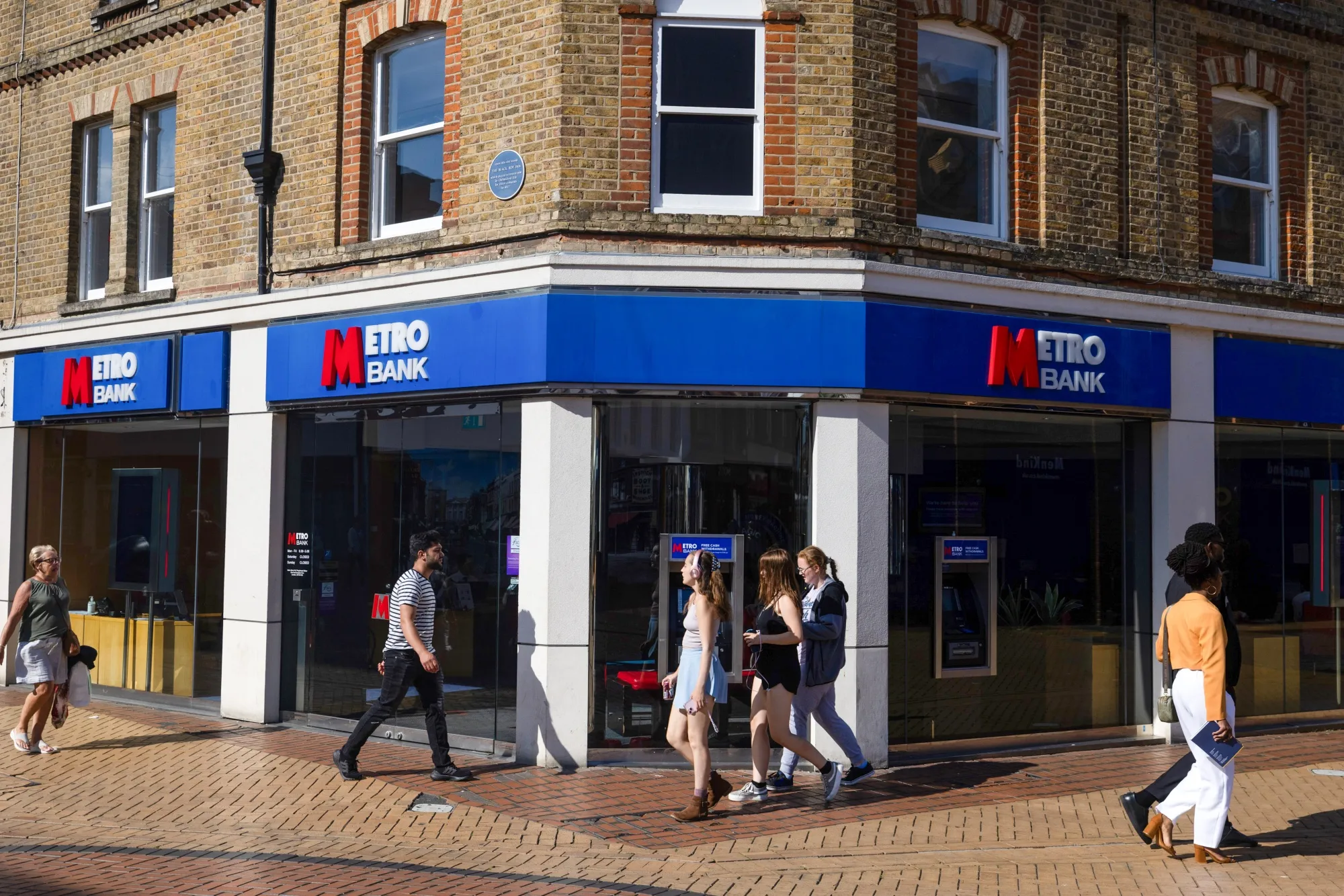 A Metro Bank Holdings Plc bank branch in Chelmsford, UK.