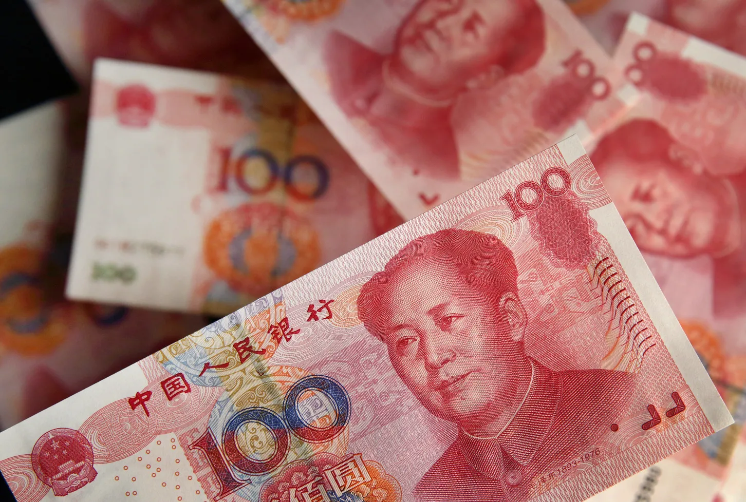 Stocks Boards And Chinese Yuan Banknotes AS China Devalues Yuan by Most in Two Decades