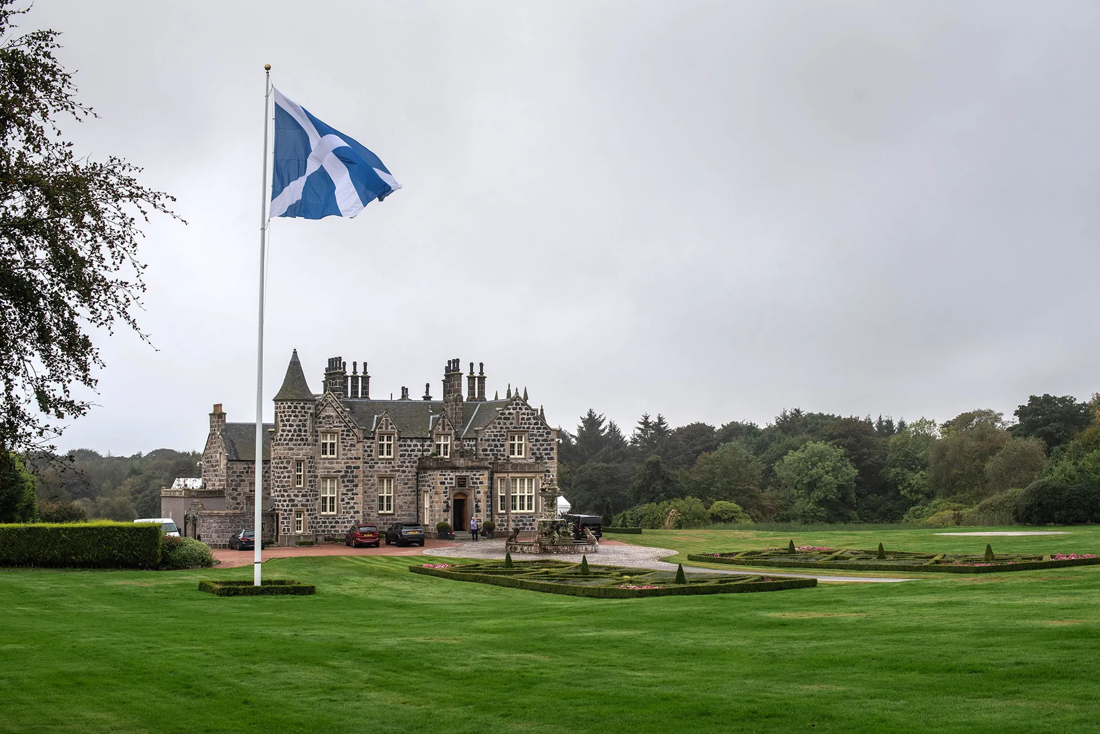 The Trump International golf club in Aberdeen, Scotland.