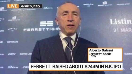 Italian Yachtmaker Ferretti Ends Lower in Hong Kong Stock Debut