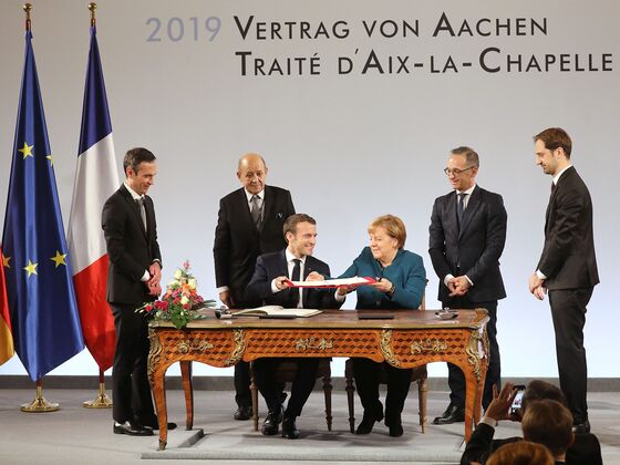 French-German Treaty Is in Service of European Unity, Macron Says 