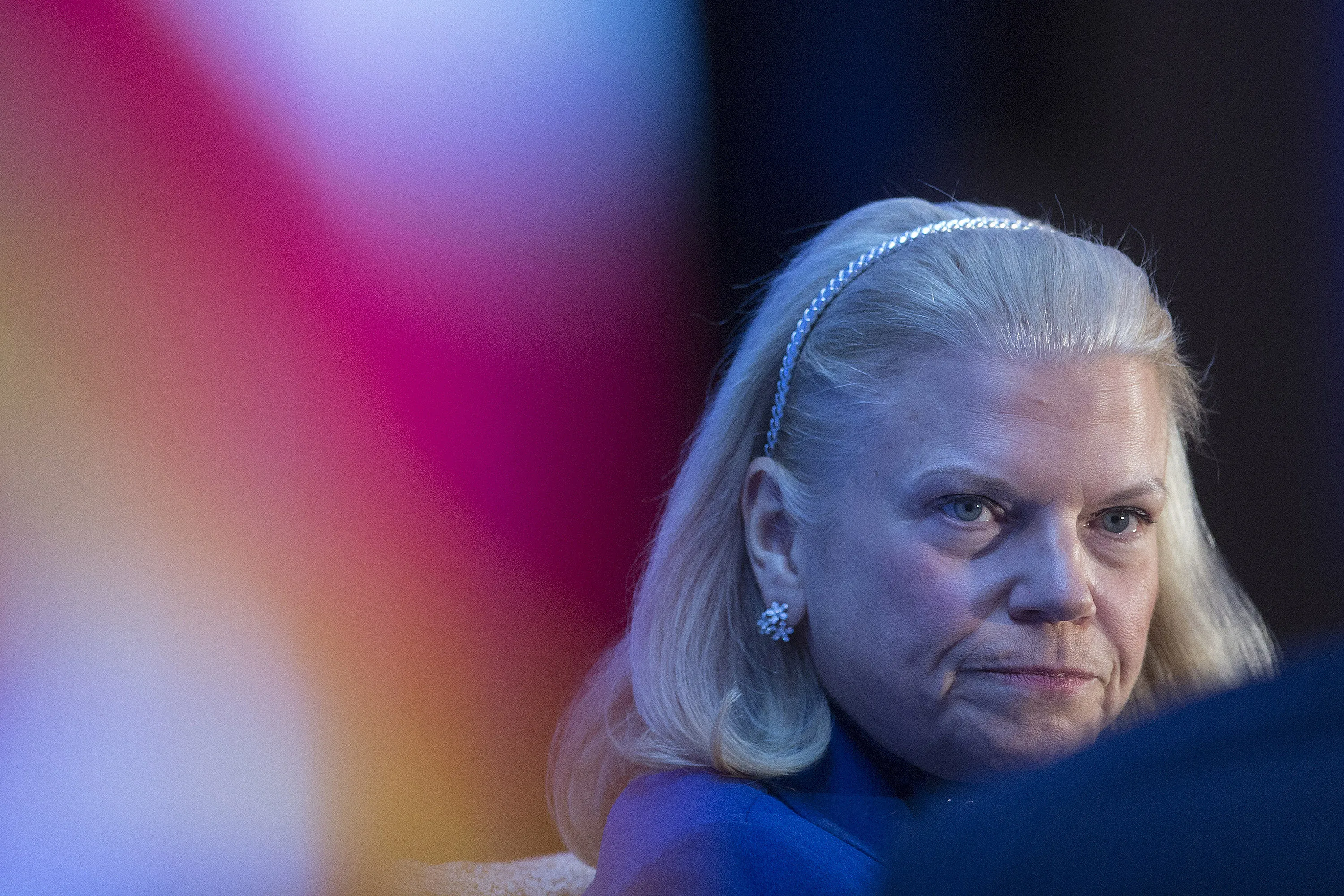 Ginni Rometty, Chief Executive Officer of International Business Machines Corp., will get her chance next month to update investors on her plans for 2015. Photographer: Andrew Harrer/Bloomberg
