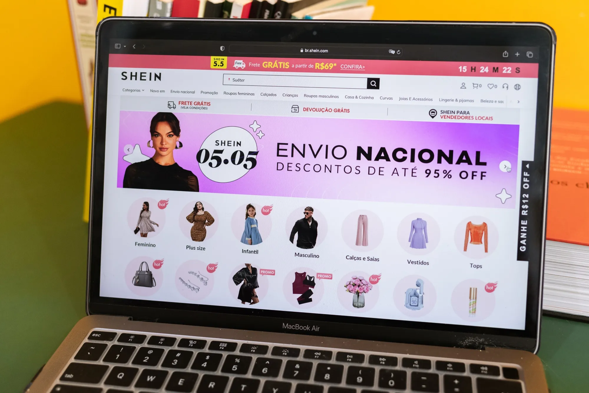 The Shein website