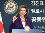 Nancy Pelosi in Seoul, on Aug. 4.