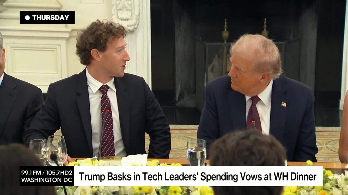 Trump Basks in Tech Leaders' Spending Promises