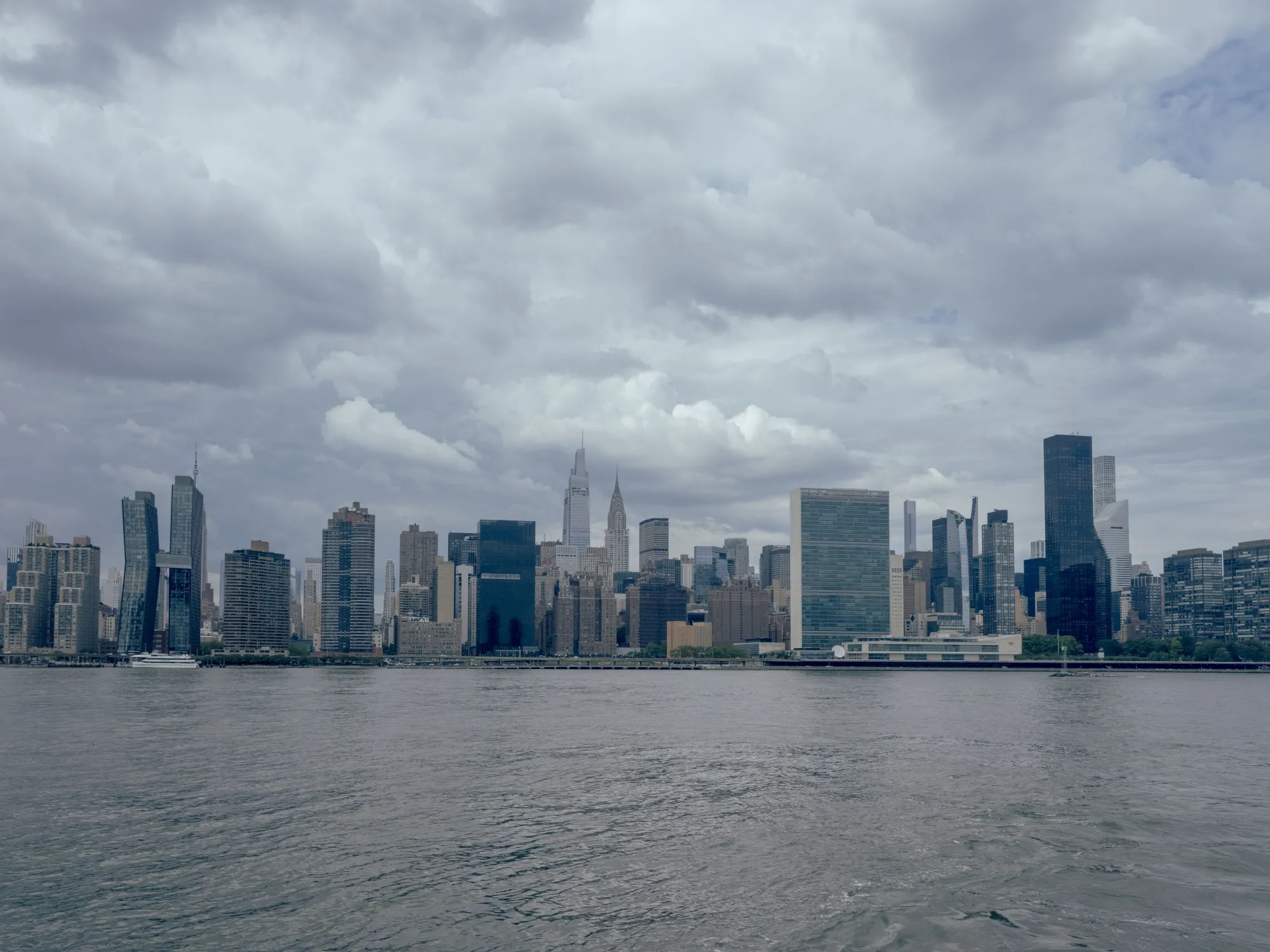 The Manhattan skyline.