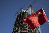 Beijing's Business District as China Unveils Slew of Rule Changes to Support Struggling Stocks