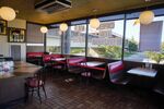 Booths are taped off to ensure social distancing at a Waffle House restaurant in Brookhaven, Georgia, on April 27.