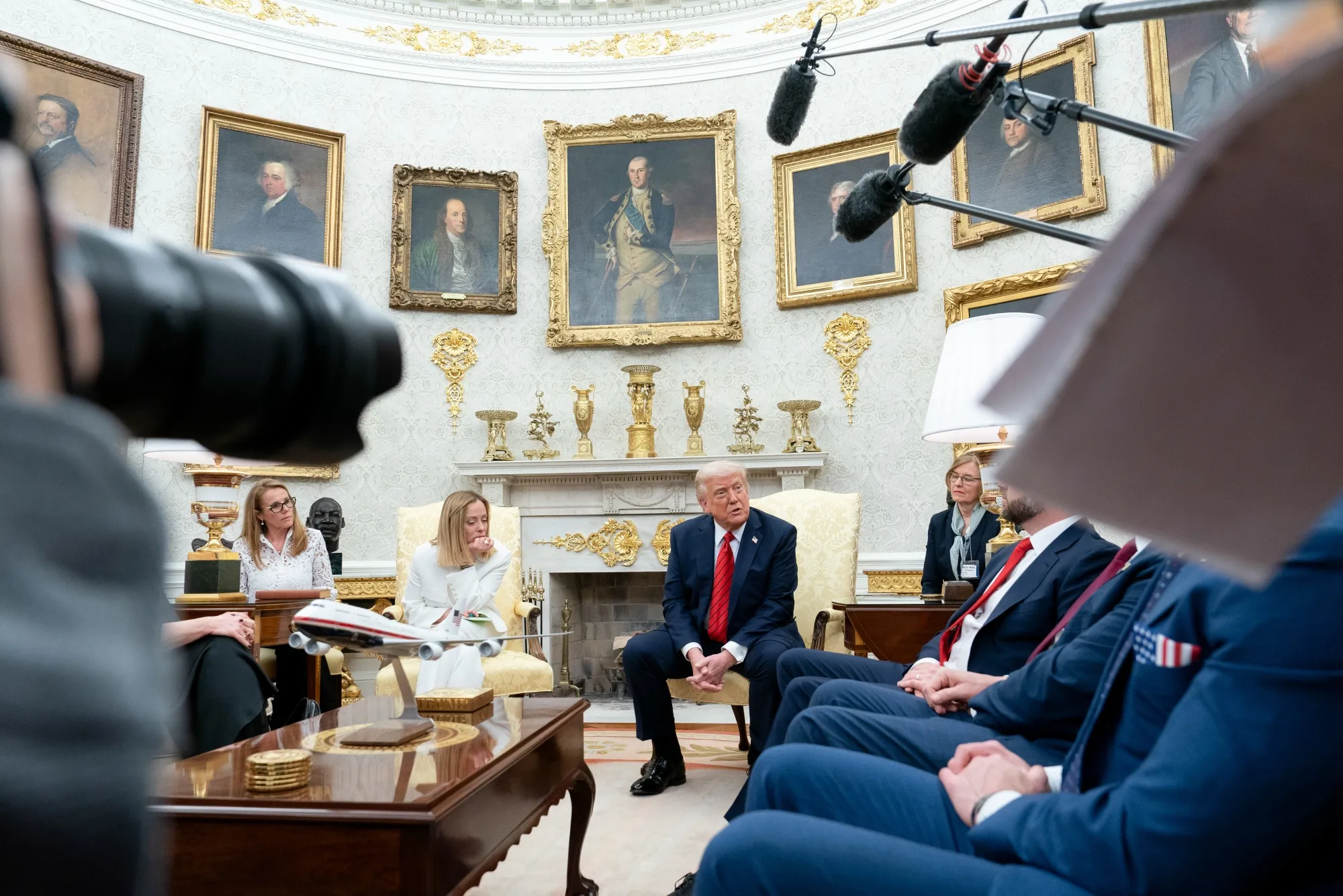 The AP had for decades been permanent members of the smaller group of journalists with access to the president in spaces like the Oval Office and Air Force One where access is limited by space.