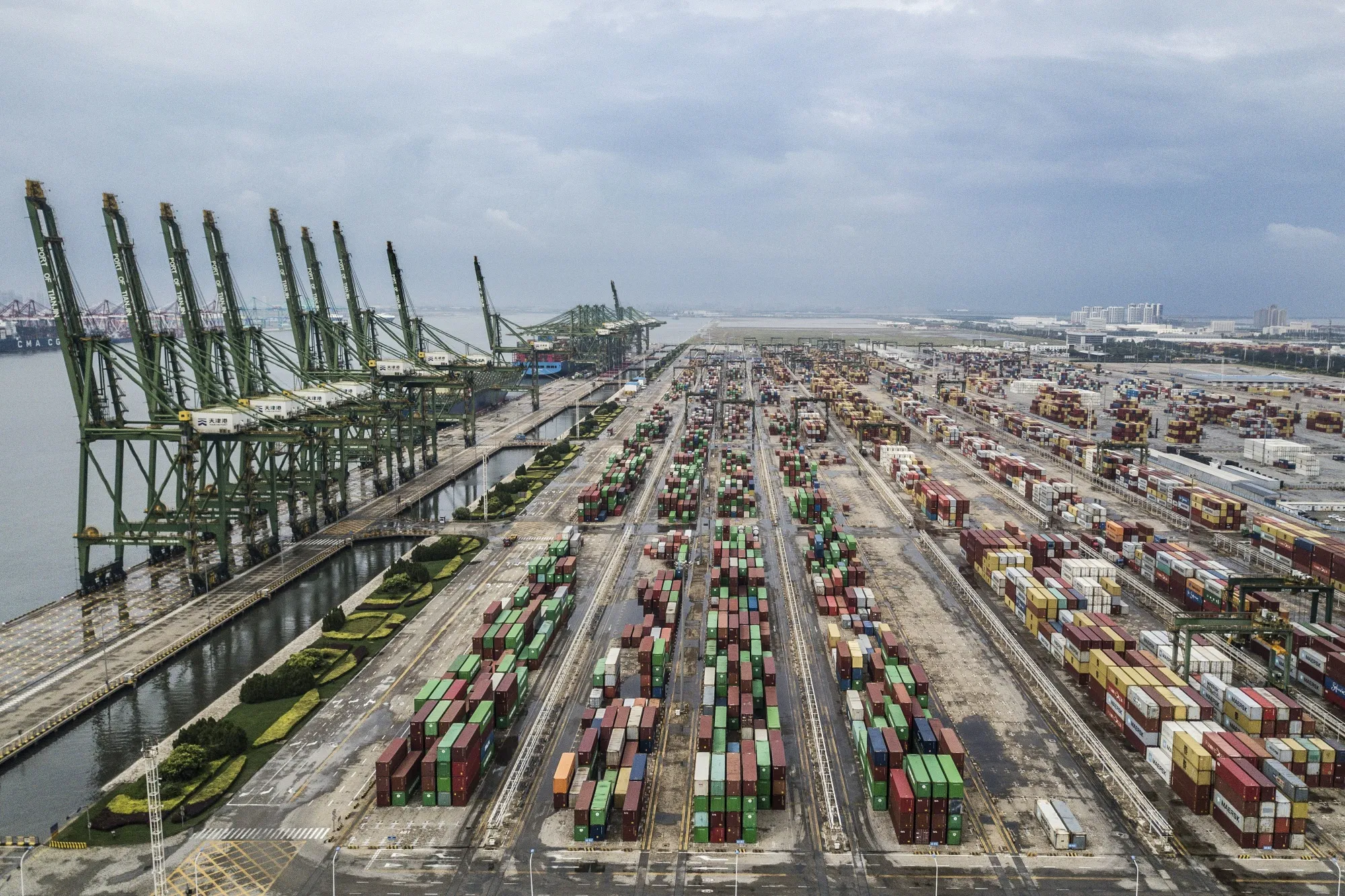 Views of Tianjin Port as China's Trade Unexpectedly Surges Despite Virus Outbreak