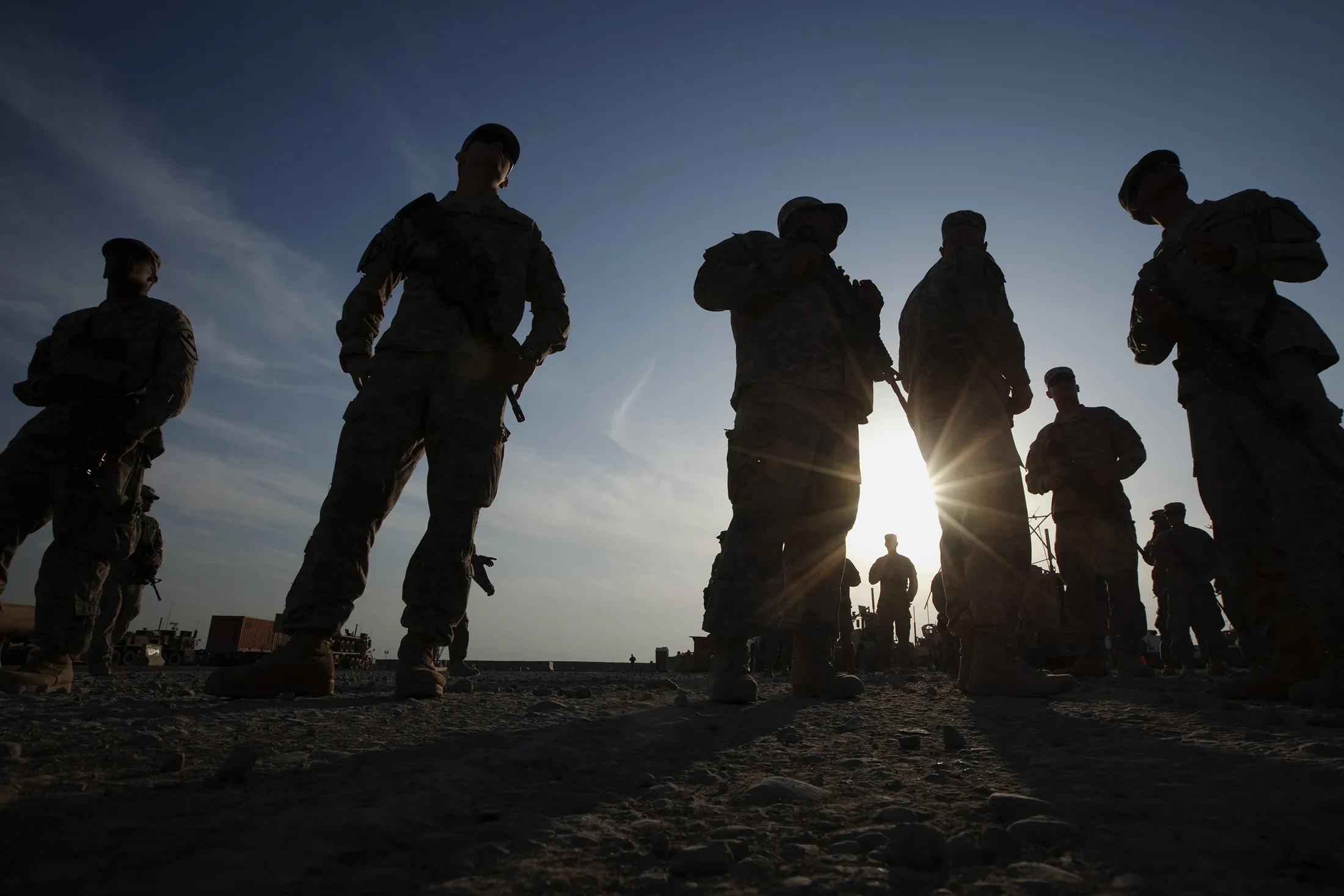 US soldiers of the 3rd Brigade Combat Te