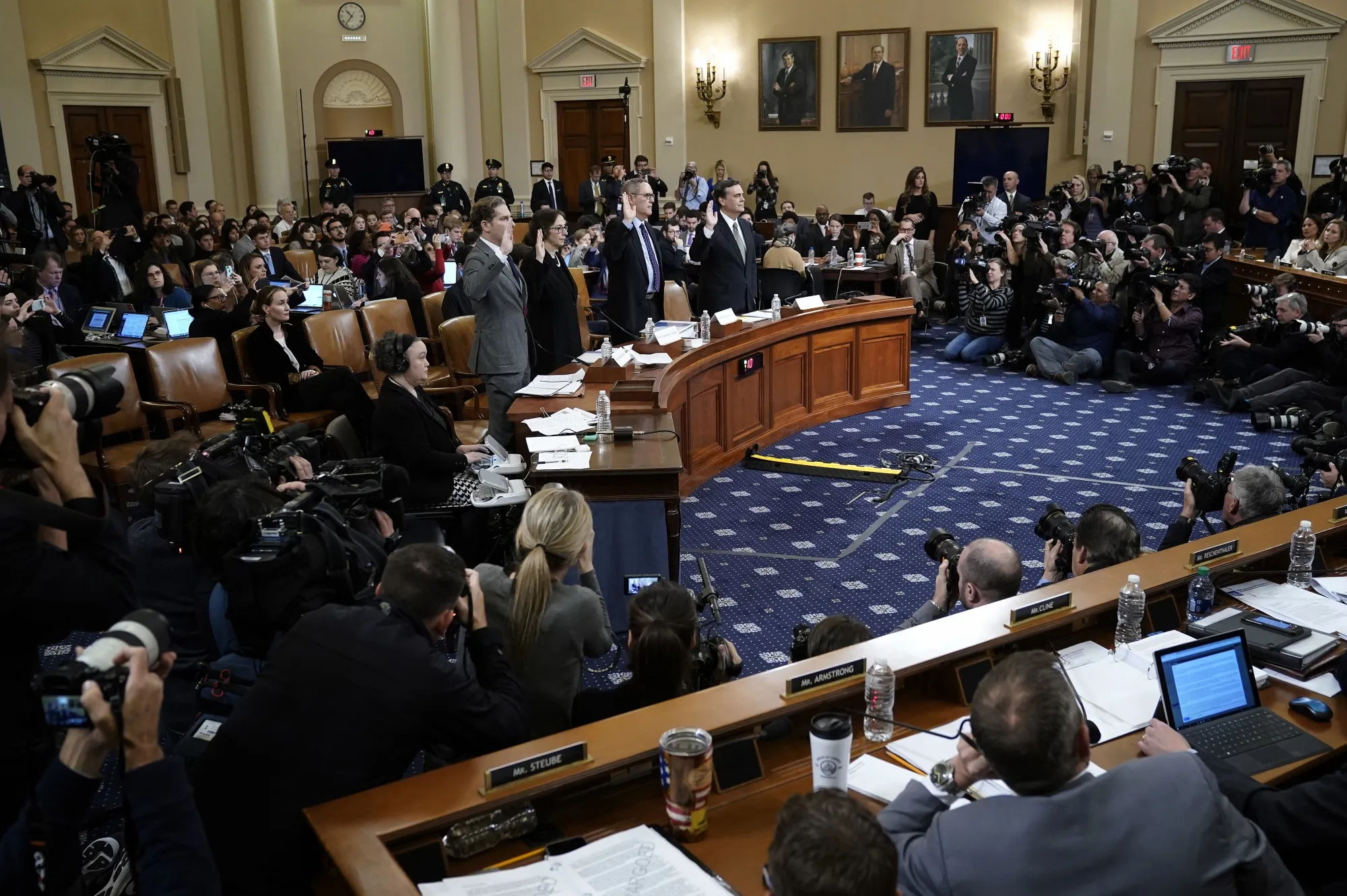 Everyone in this photo is extremely cold.
