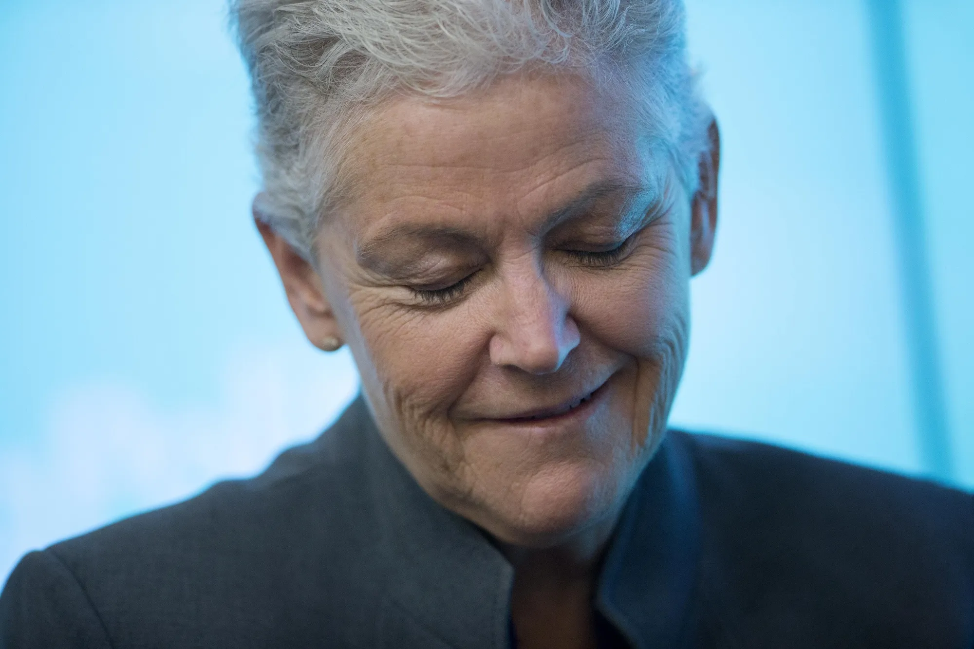 Gina McCarthy during a Bloomberg Politics discussion in Washington in 2015. The EPA administrator at the time spoke about how President Obama's Clean Power Plan would survive even if a Republican president were elected in 2016.