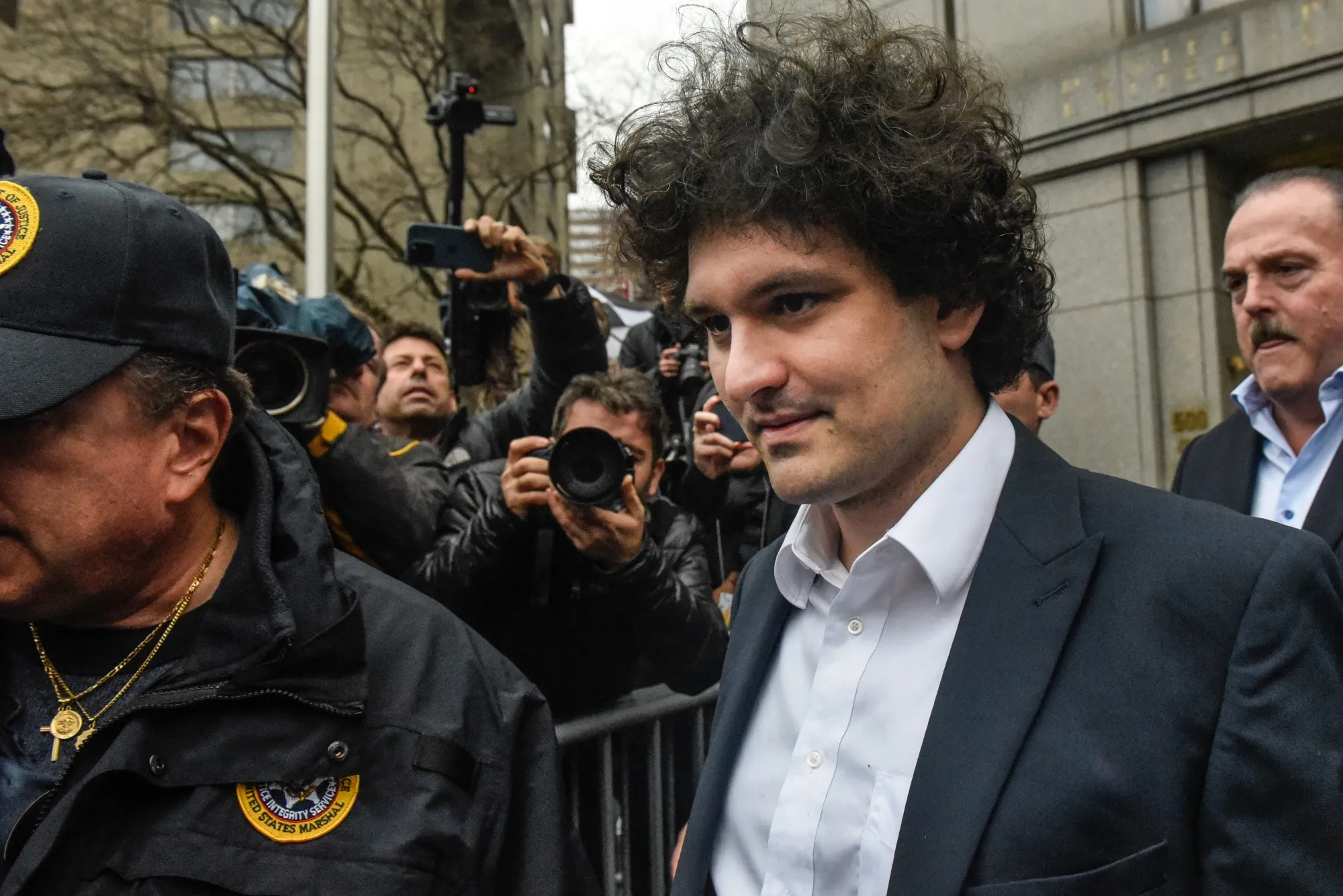 Sam Bankman-Fried departs from court in New York&nbsp;on&nbsp;Jan. 3.