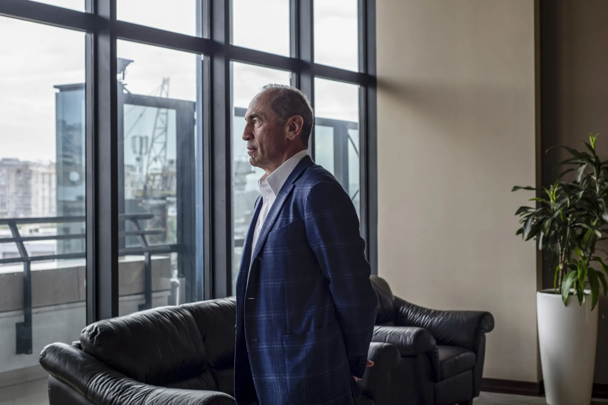 Robert Kocharyan in Yerevan on Oct. 9.