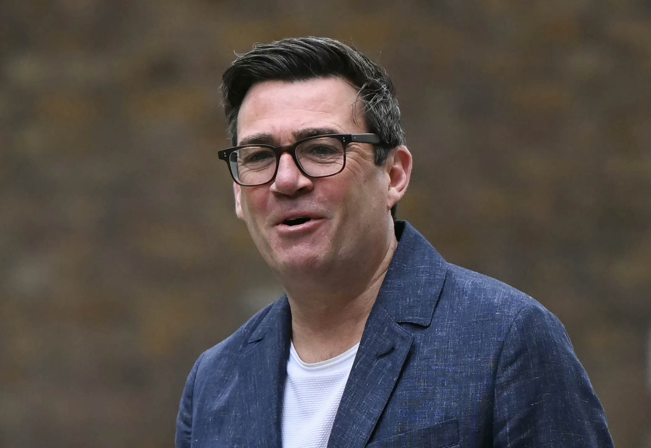 Andy Burnham arrives at Downing Street on March 31.
