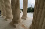 The U.S. Capitol seen from the U.S. Supreme Court building.