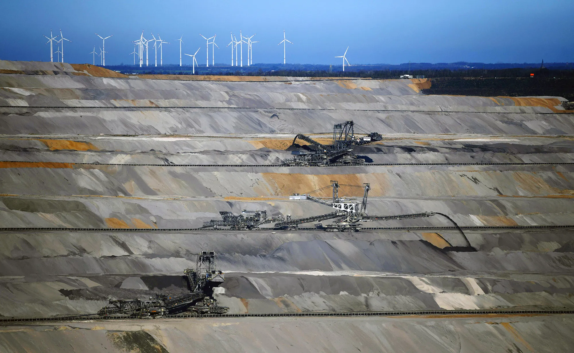 A lignite mine in Niederzier and Elsdorf, Germany.&nbsp;